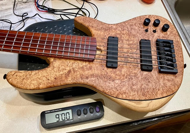 Clement Kim #576 6-string weighs 9 pounds